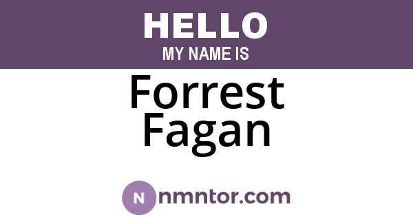 Forrest Fagan