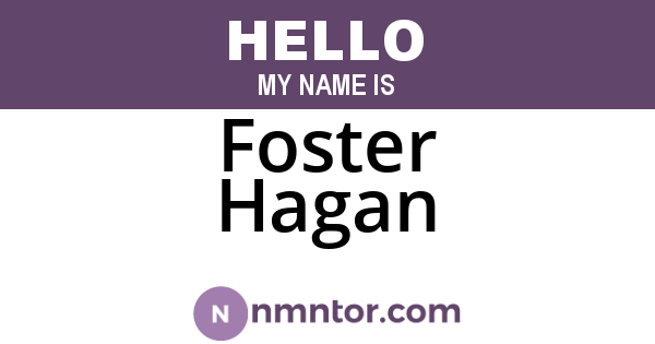 Foster Hagan