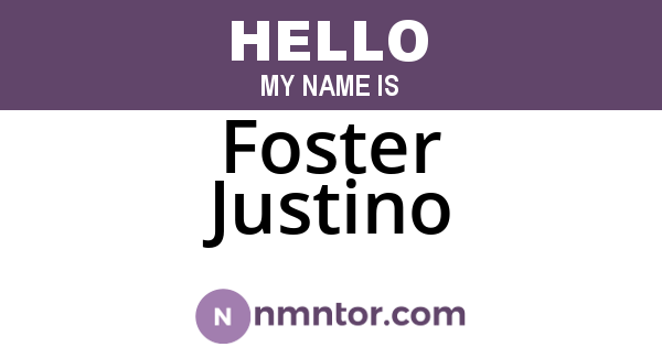 Foster Justino