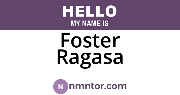 Foster Ragasa