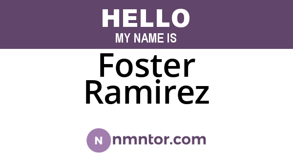 Foster Ramirez