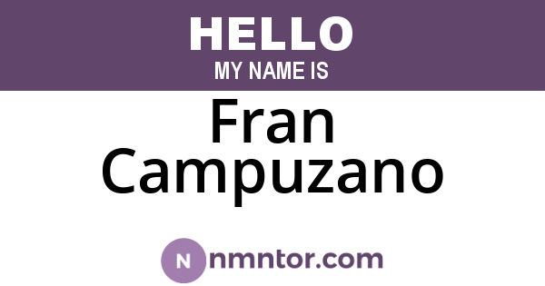 Fran Campuzano