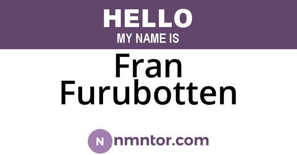 Fran Furubotten