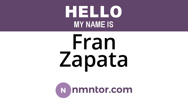 Fran Zapata