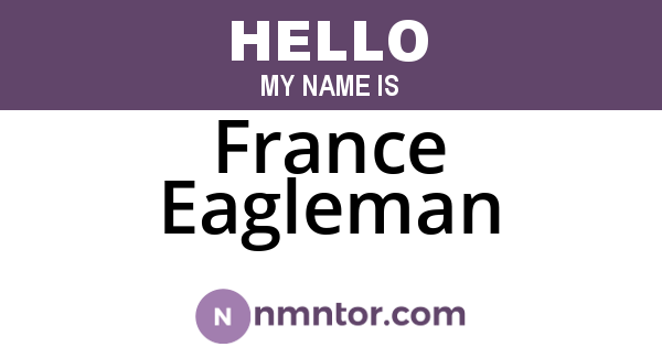 France Eagleman