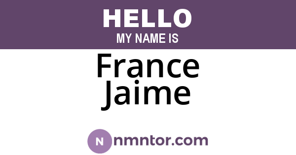 France Jaime