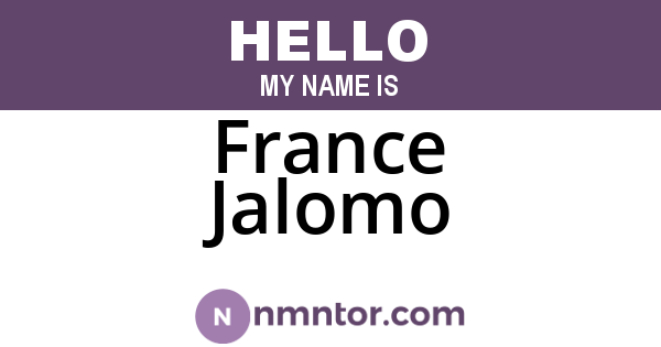 France Jalomo