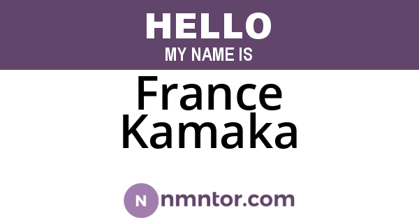 France Kamaka