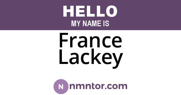 France Lackey