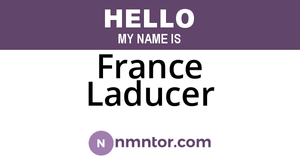 France Laducer