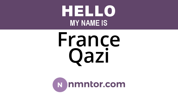 France Qazi