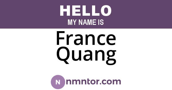 France Quang