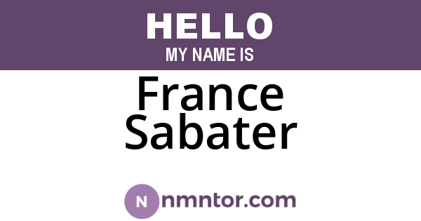 France Sabater