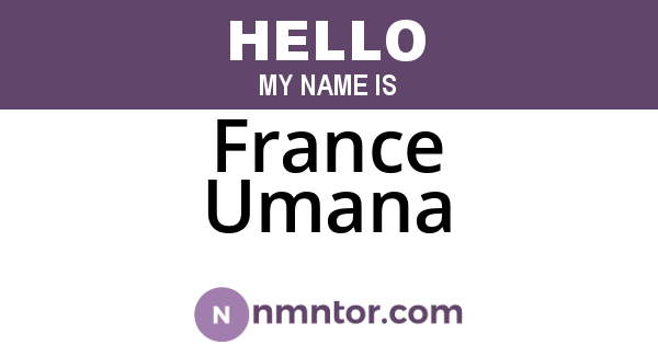 France Umana