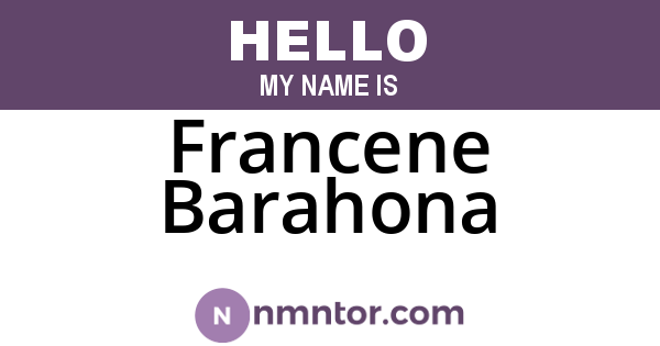 Francene Barahona