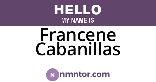 Francene Cabanillas