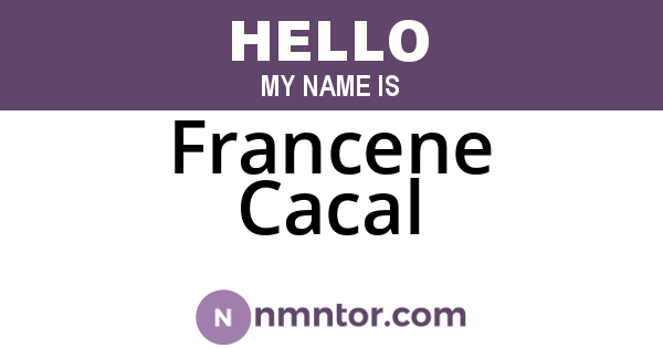 Francene Cacal