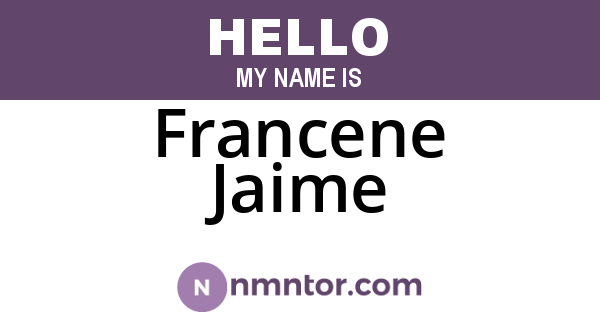 Francene Jaime