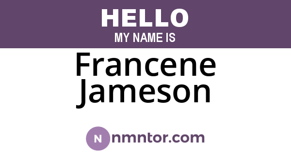 Francene Jameson