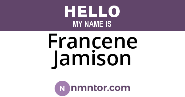 Francene Jamison