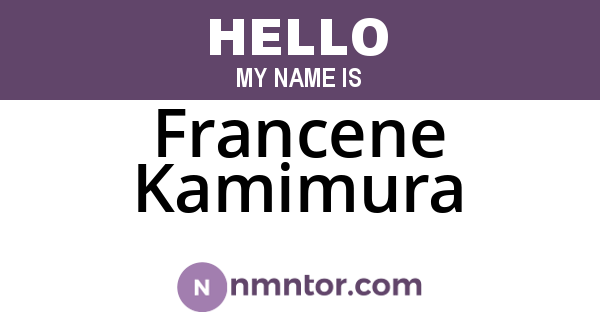 Francene Kamimura