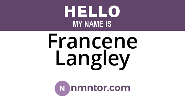 Francene Langley