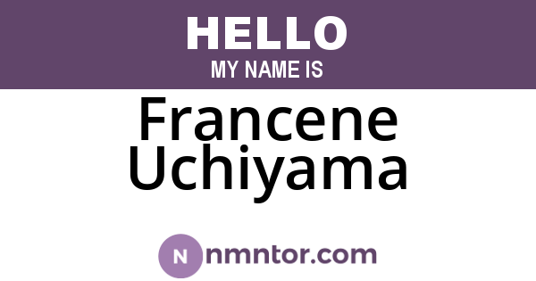Francene Uchiyama