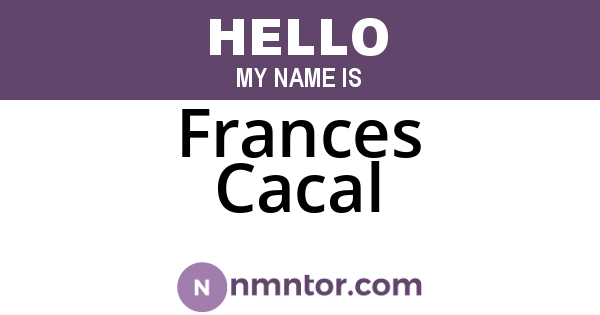 Frances Cacal