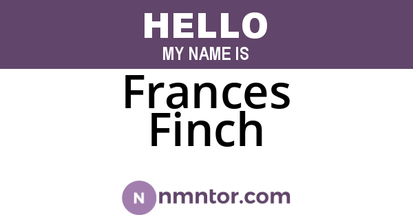 Frances Finch