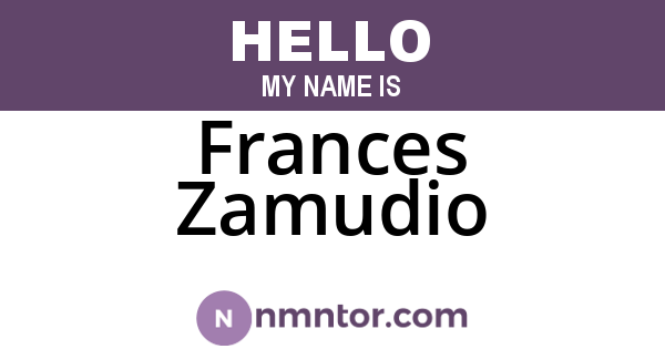 Frances Zamudio