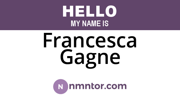 Francesca Gagne