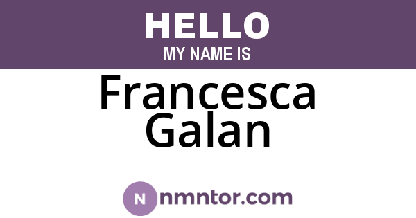 Francesca Galan