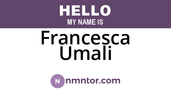 Francesca Umali