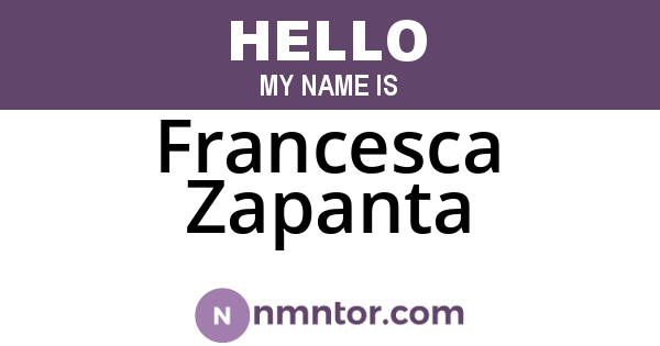 Francesca Zapanta