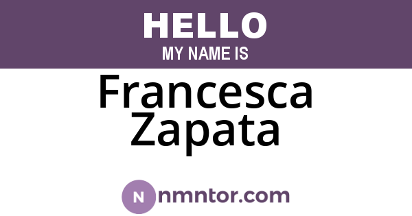 Francesca Zapata