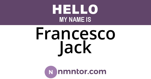 Francesco Jack