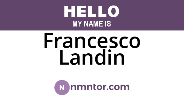 Francesco Landin