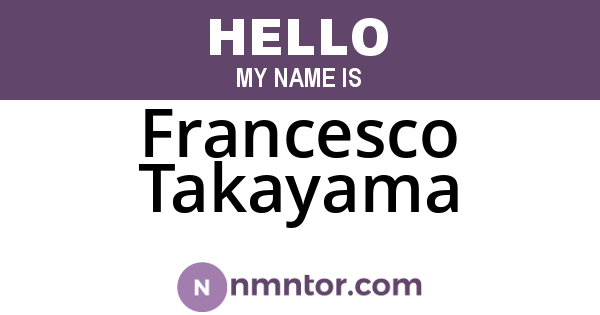 Francesco Takayama