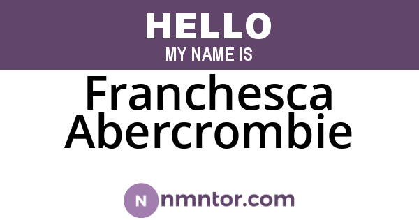Franchesca Abercrombie