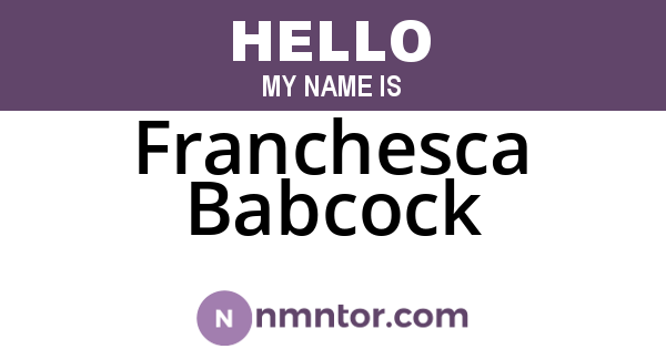Franchesca Babcock