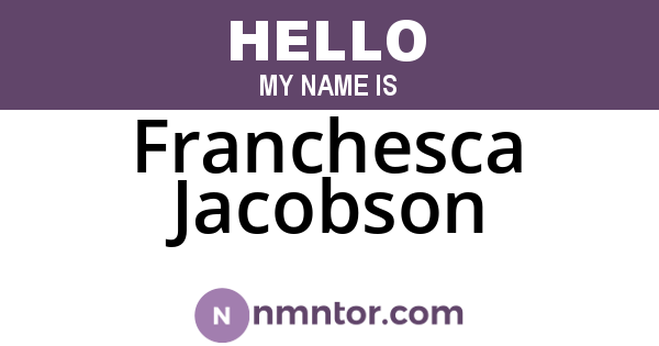 Franchesca Jacobson