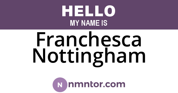 Franchesca Nottingham
