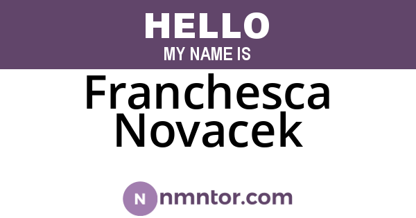 Franchesca Novacek