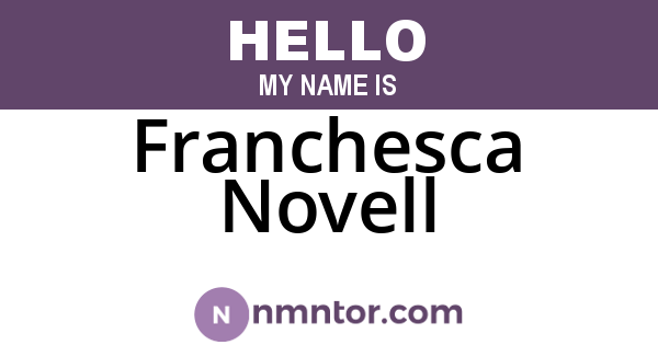 Franchesca Novell