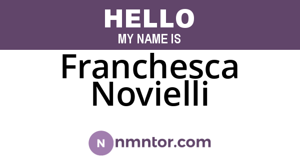 Franchesca Novielli