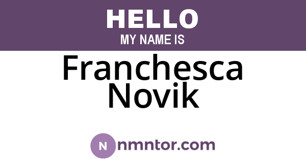 Franchesca Novik