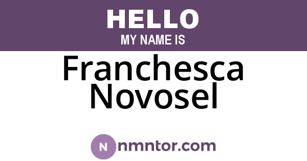 Franchesca Novosel