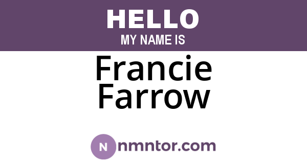 Francie Farrow