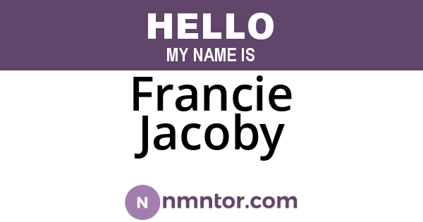 Francie Jacoby