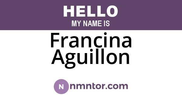 Francina Aguillon
